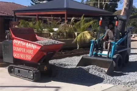 skid-steer-with-mini-dumper Skid steer with mini dumper